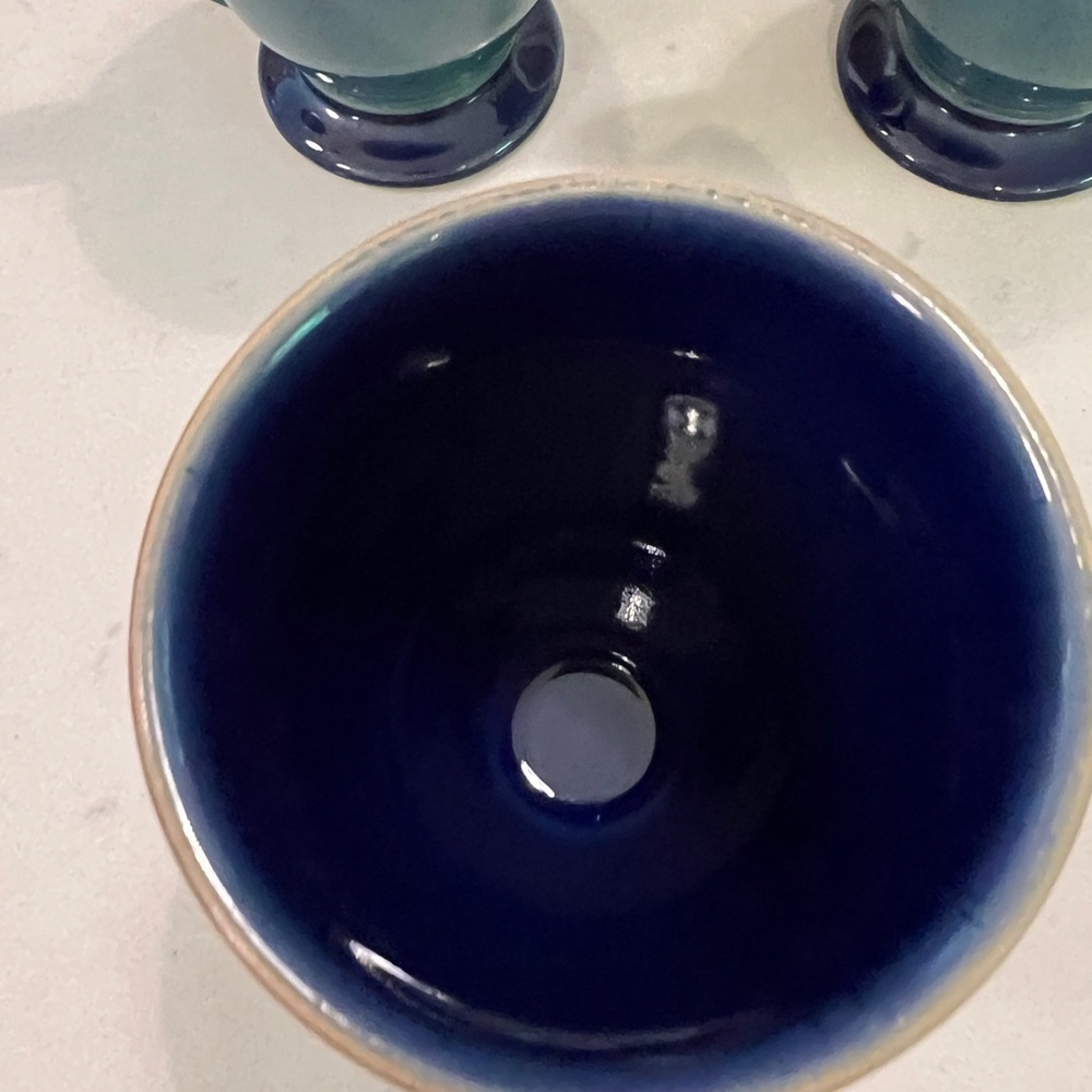 Denby footed coffee mug set of 3 - Picture 4 of 8